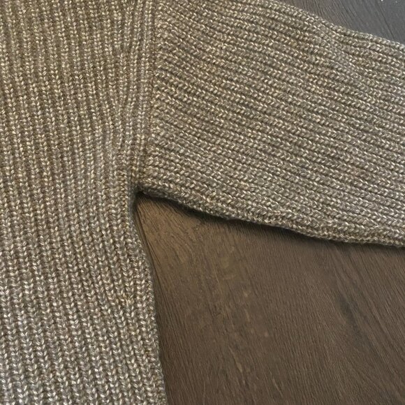 Massimo Dutti Ribbed Knit sweater thick knit turtleneck Italian yarn size small - Picture 8 of 11